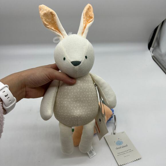 Plush Toy Bunny Stuffed Animal and Carrot Interactive Infant Toy - Cloud Island - Picture 5 of 8